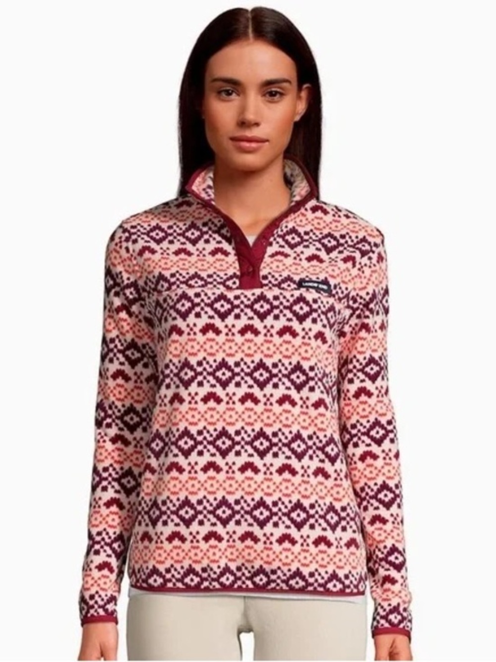 The Lands' End Heritage Quarter-Snap Fleece Pullover